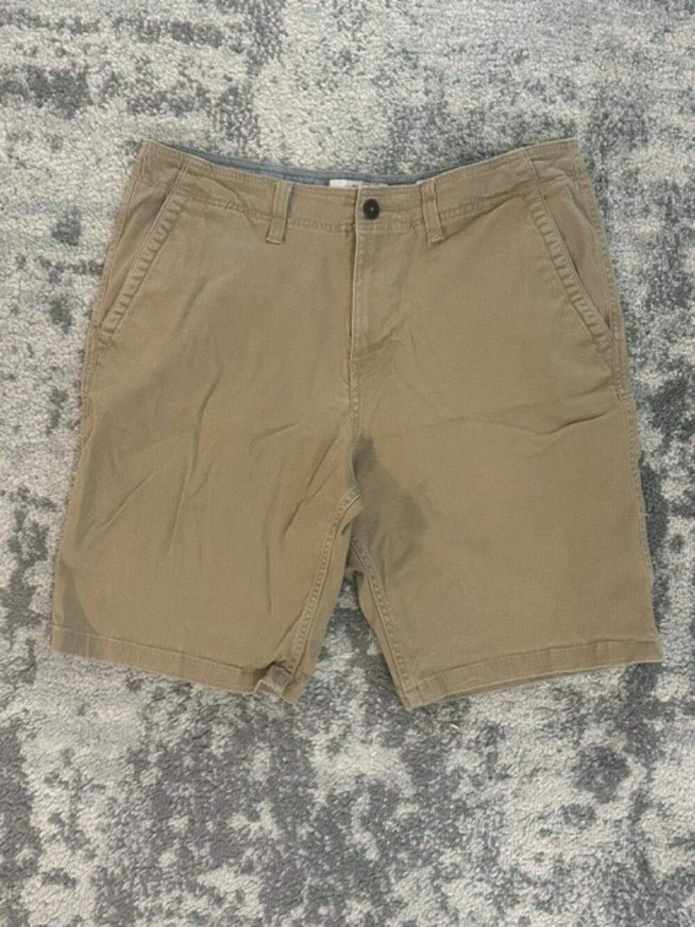 Lucky Brand Men's Saturday Stretch Chino Shorts 33 Tan Khaki